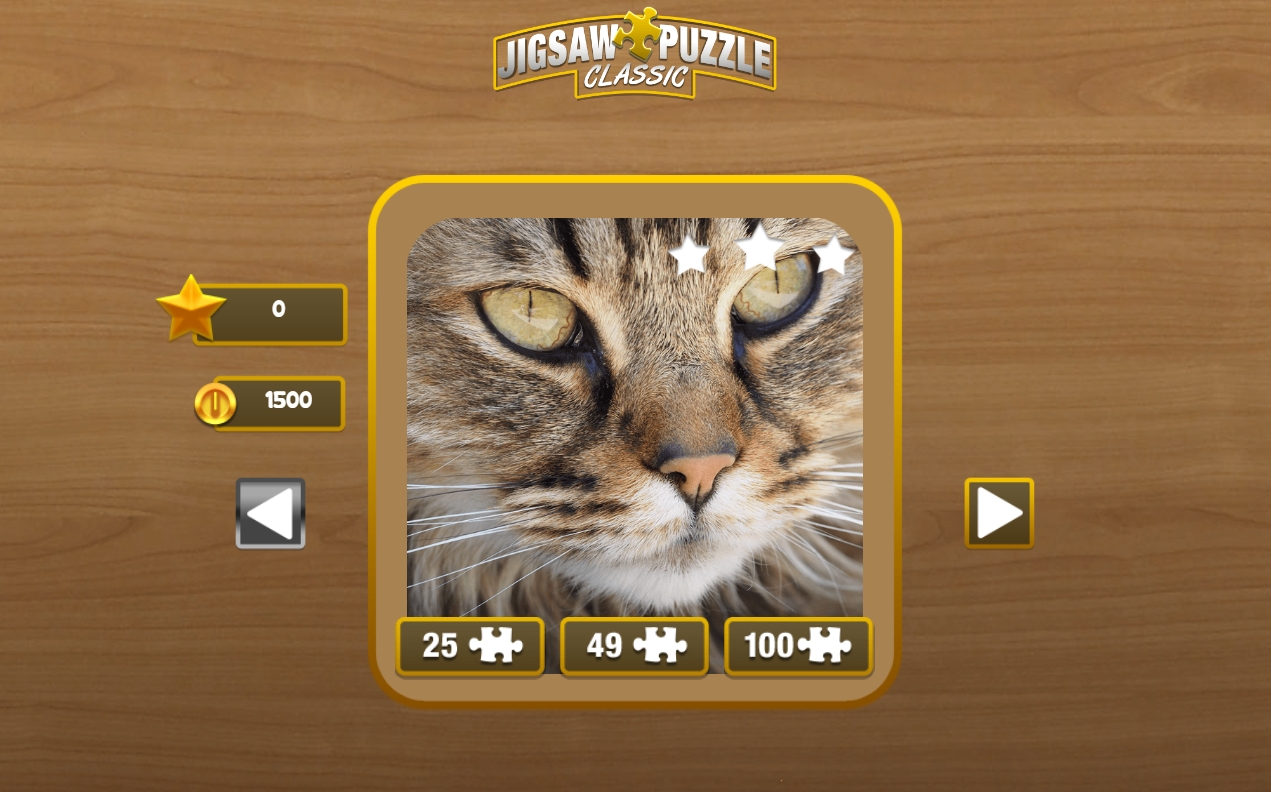 Jigsaw Puzzle Difficulty Selection